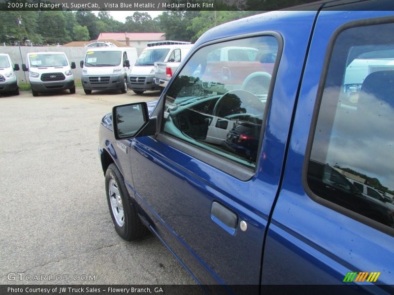 Vista Blue Metallic / Medium Dark Flint 2009 Ford Ranger XL SuperCab