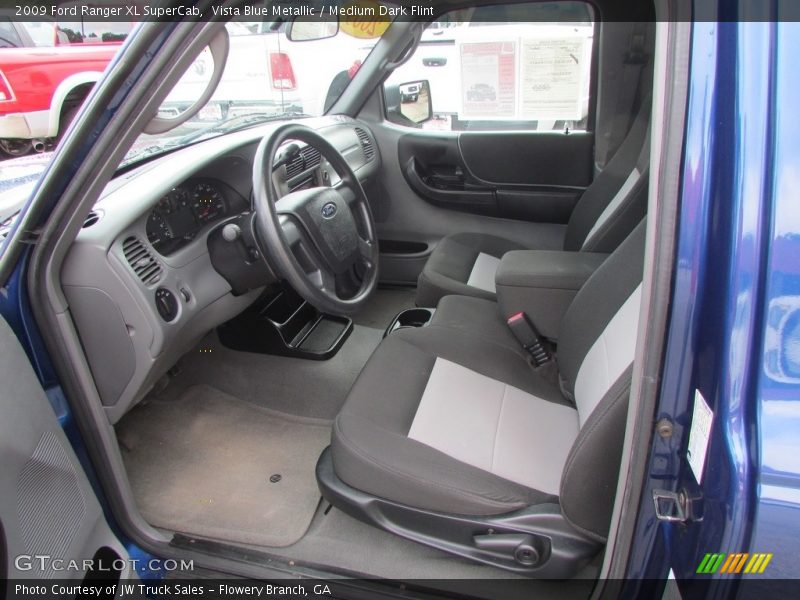 Vista Blue Metallic / Medium Dark Flint 2009 Ford Ranger XL SuperCab