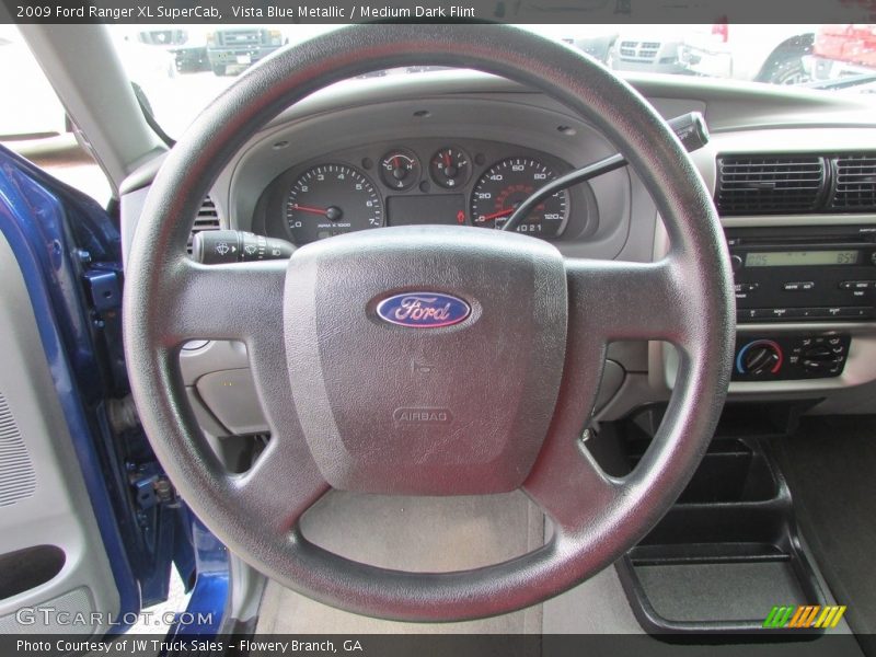 Vista Blue Metallic / Medium Dark Flint 2009 Ford Ranger XL SuperCab