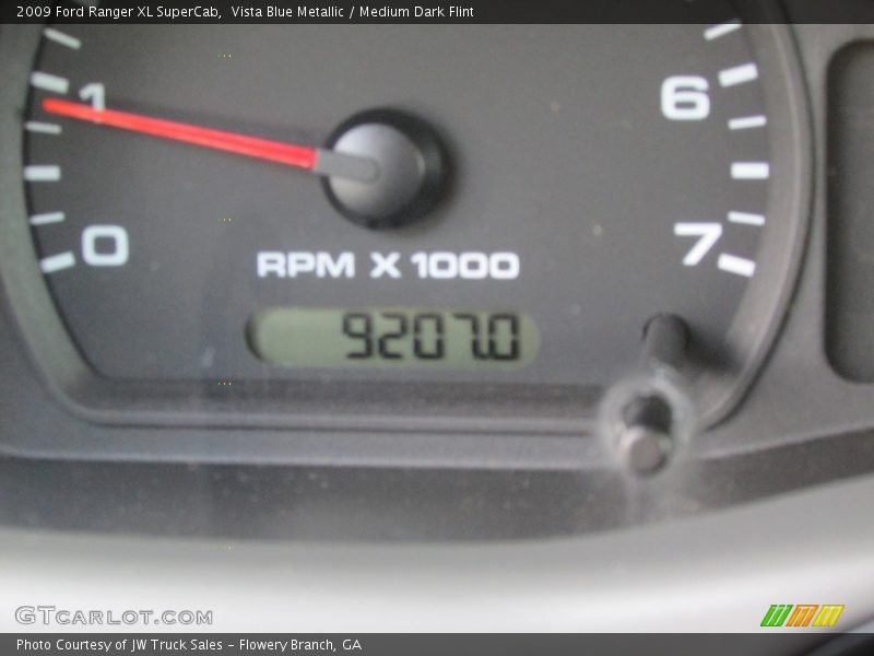 Vista Blue Metallic / Medium Dark Flint 2009 Ford Ranger XL SuperCab