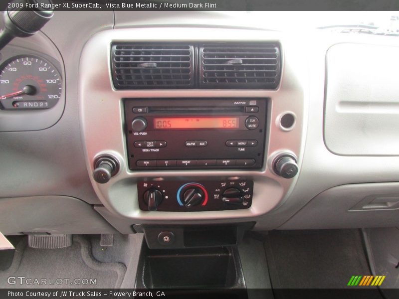 Vista Blue Metallic / Medium Dark Flint 2009 Ford Ranger XL SuperCab