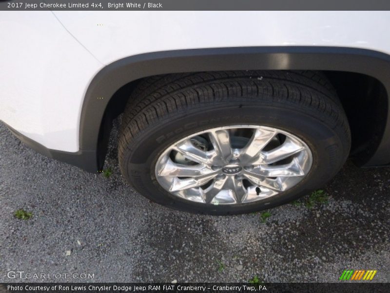Bright White / Black 2017 Jeep Cherokee Limited 4x4