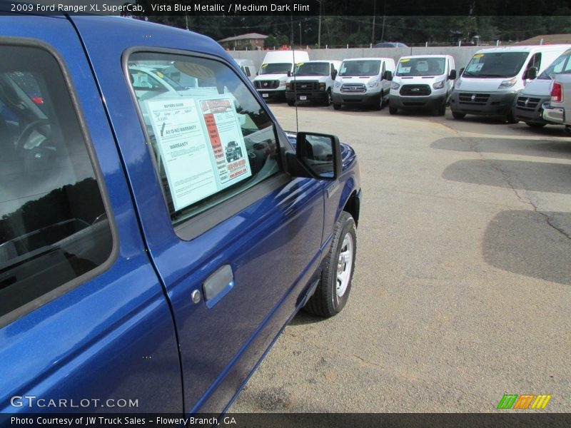 Vista Blue Metallic / Medium Dark Flint 2009 Ford Ranger XL SuperCab