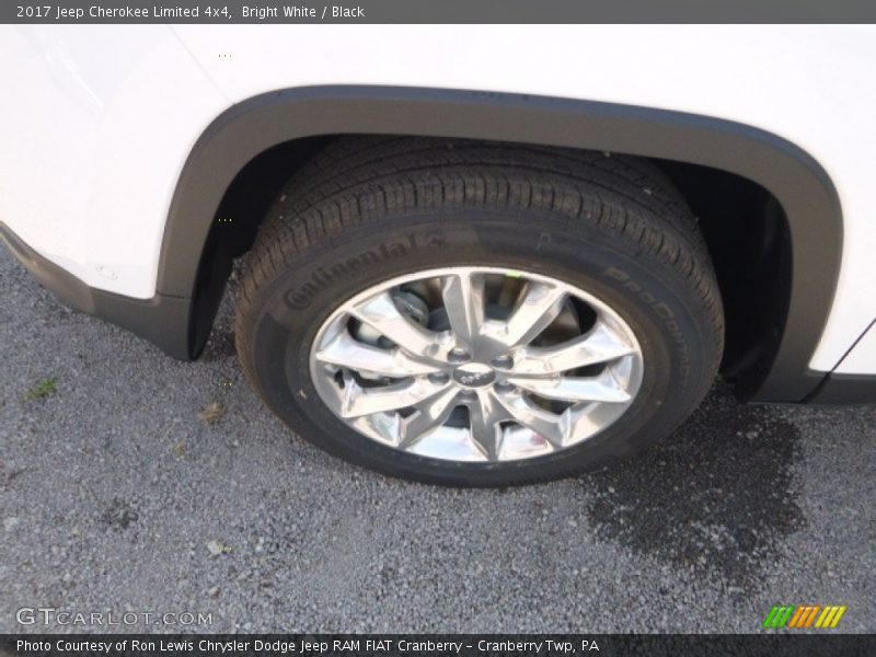 Bright White / Black 2017 Jeep Cherokee Limited 4x4