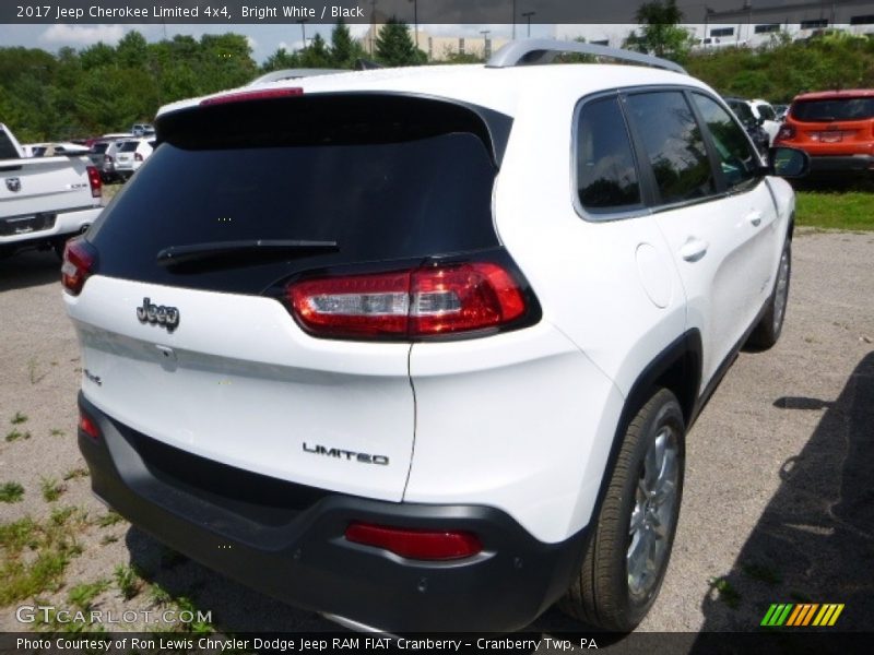 Bright White / Black 2017 Jeep Cherokee Limited 4x4