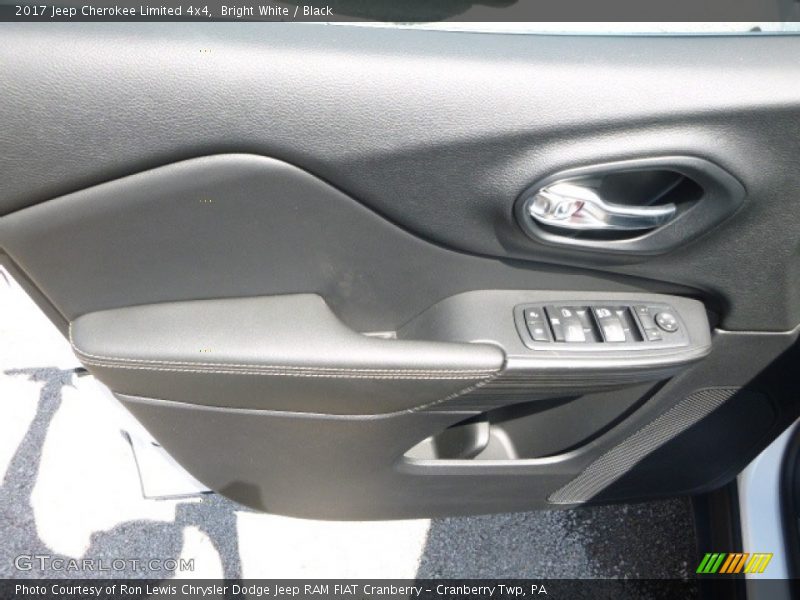Bright White / Black 2017 Jeep Cherokee Limited 4x4