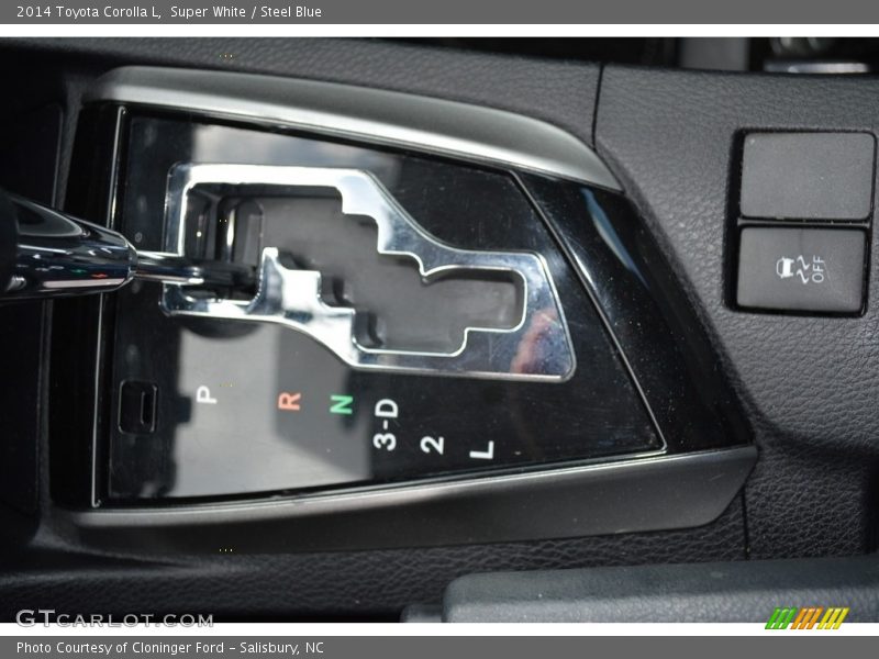 Super White / Steel Blue 2014 Toyota Corolla L