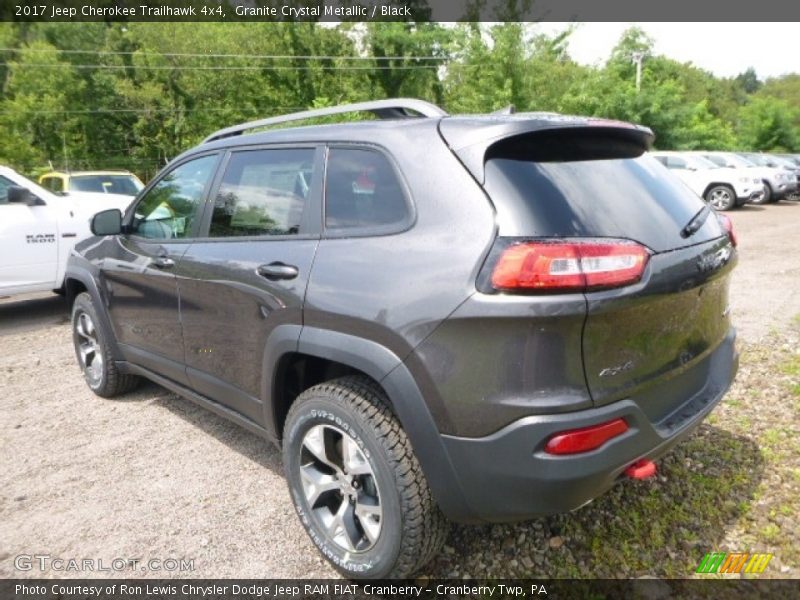 Granite Crystal Metallic / Black 2017 Jeep Cherokee Trailhawk 4x4
