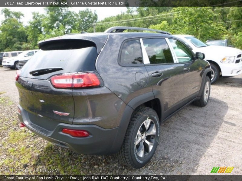 Granite Crystal Metallic / Black 2017 Jeep Cherokee Trailhawk 4x4