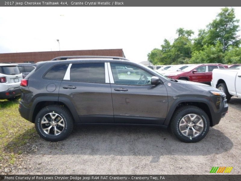 Granite Crystal Metallic / Black 2017 Jeep Cherokee Trailhawk 4x4