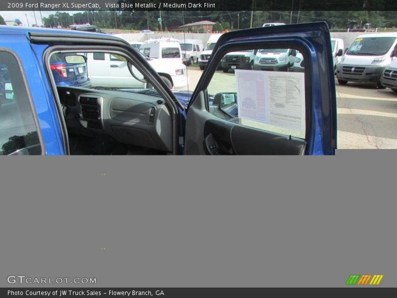 Vista Blue Metallic / Medium Dark Flint 2009 Ford Ranger XL SuperCab