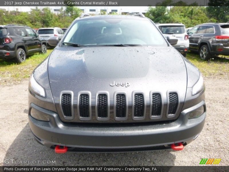 Granite Crystal Metallic / Black 2017 Jeep Cherokee Trailhawk 4x4