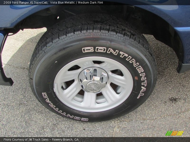 Vista Blue Metallic / Medium Dark Flint 2009 Ford Ranger XL SuperCab