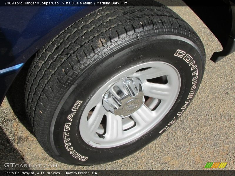 Vista Blue Metallic / Medium Dark Flint 2009 Ford Ranger XL SuperCab