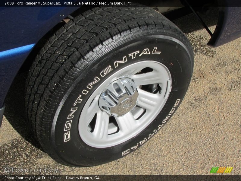 Vista Blue Metallic / Medium Dark Flint 2009 Ford Ranger XL SuperCab