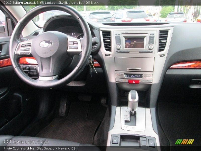 Sky Blue Metallic / Off Black 2012 Subaru Outback 3.6R Limited