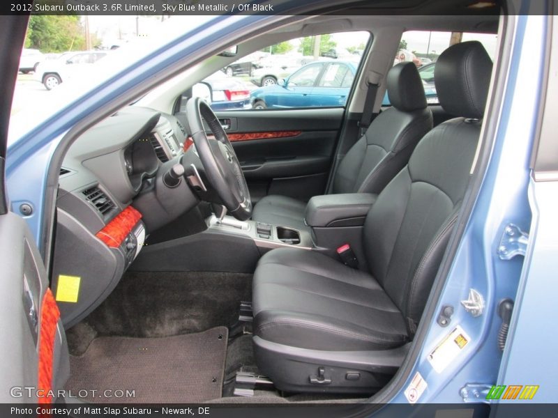 Sky Blue Metallic / Off Black 2012 Subaru Outback 3.6R Limited