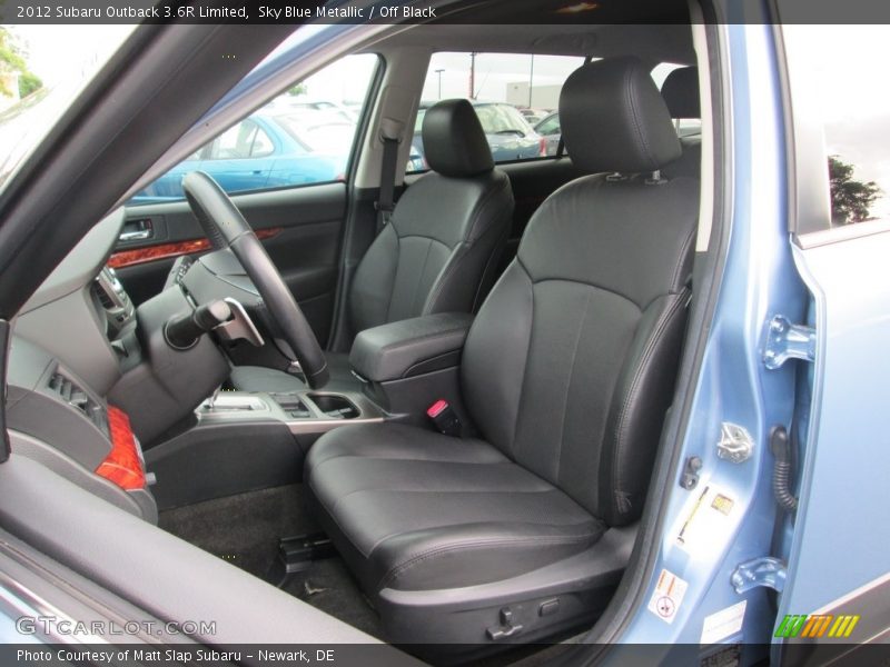 Sky Blue Metallic / Off Black 2012 Subaru Outback 3.6R Limited