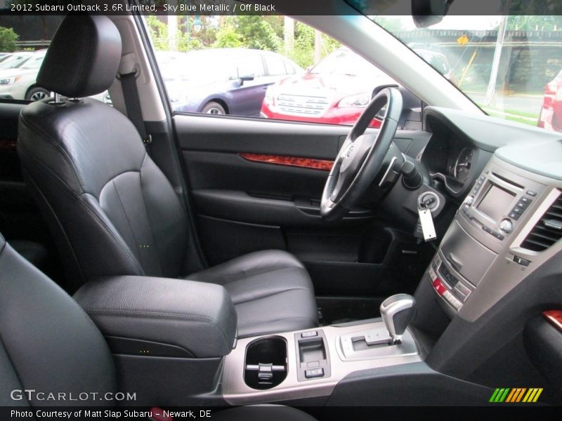 Sky Blue Metallic / Off Black 2012 Subaru Outback 3.6R Limited