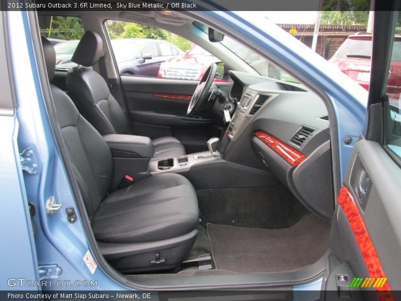 Sky Blue Metallic / Off Black 2012 Subaru Outback 3.6R Limited