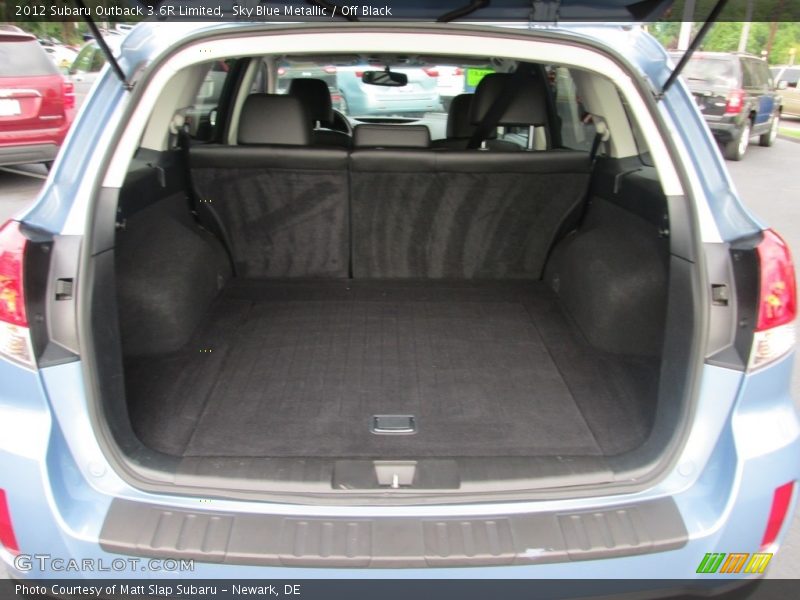 Sky Blue Metallic / Off Black 2012 Subaru Outback 3.6R Limited