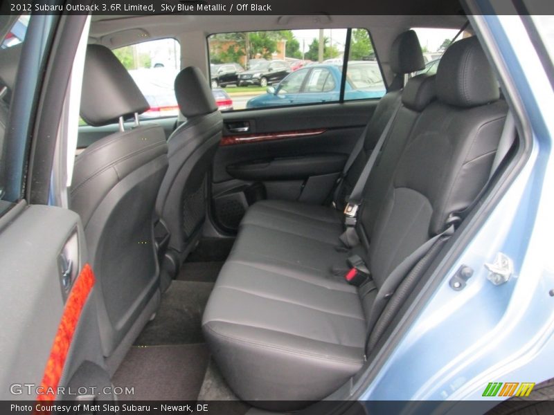 Sky Blue Metallic / Off Black 2012 Subaru Outback 3.6R Limited