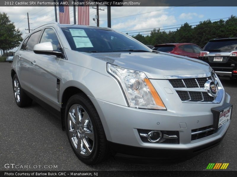 Radiant Silver Metallic / Titanium/Ebony 2012 Cadillac SRX Performance AWD