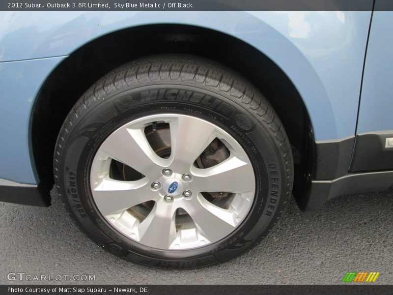 Sky Blue Metallic / Off Black 2012 Subaru Outback 3.6R Limited