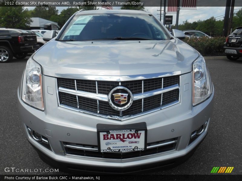 Radiant Silver Metallic / Titanium/Ebony 2012 Cadillac SRX Performance AWD