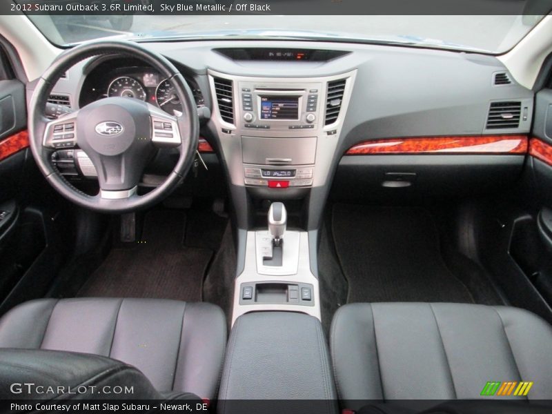 Sky Blue Metallic / Off Black 2012 Subaru Outback 3.6R Limited