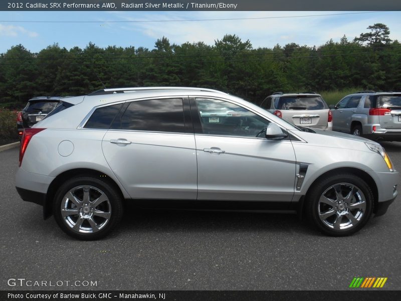 Radiant Silver Metallic / Titanium/Ebony 2012 Cadillac SRX Performance AWD