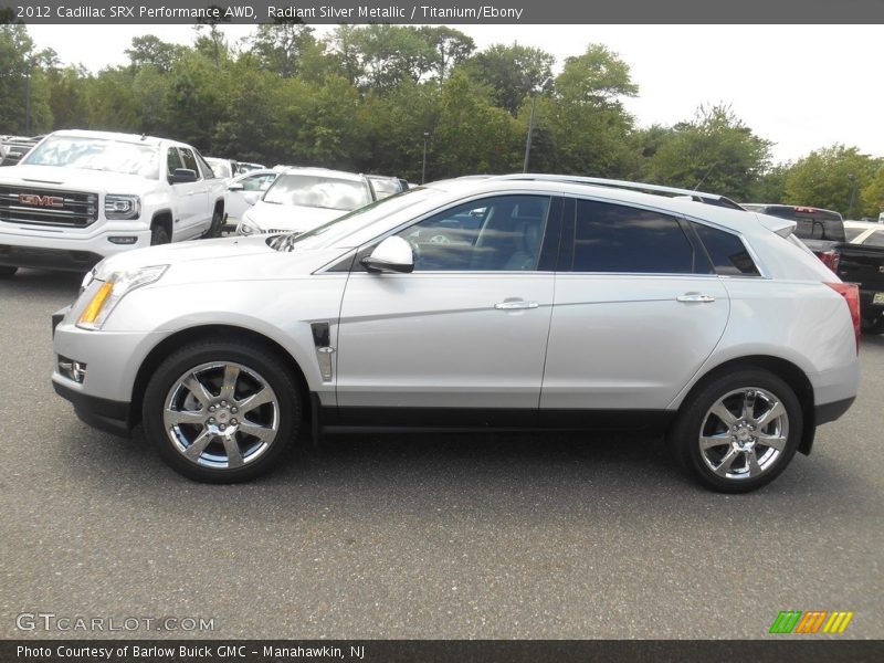 Radiant Silver Metallic / Titanium/Ebony 2012 Cadillac SRX Performance AWD