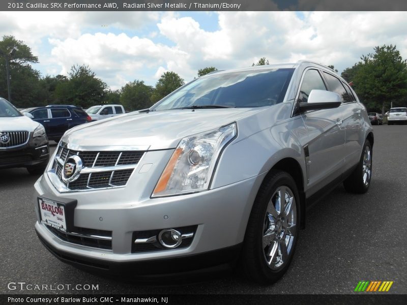 Radiant Silver Metallic / Titanium/Ebony 2012 Cadillac SRX Performance AWD