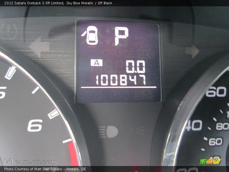 Sky Blue Metallic / Off Black 2012 Subaru Outback 3.6R Limited