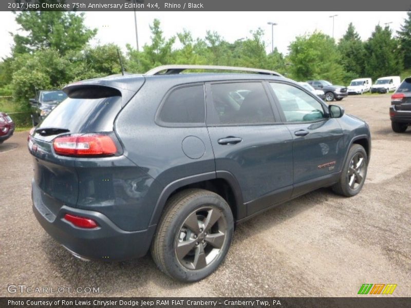 Rhino / Black 2017 Jeep Cherokee 75th Anniversary Edition 4x4