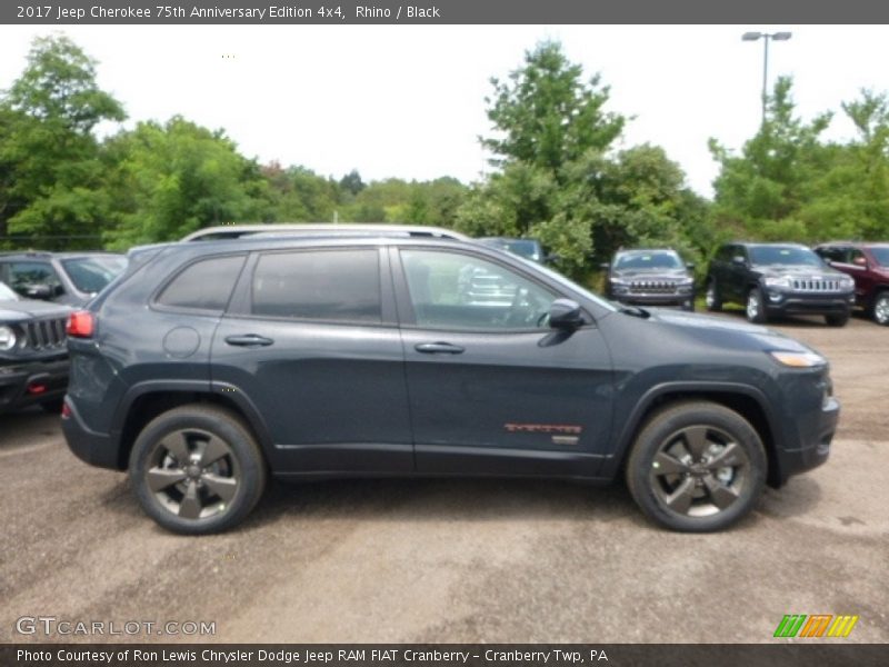 Rhino / Black 2017 Jeep Cherokee 75th Anniversary Edition 4x4