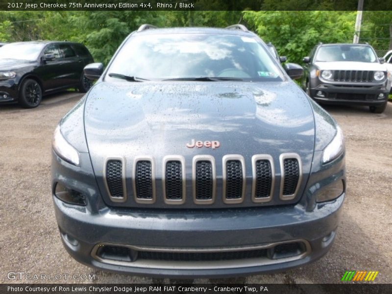 Rhino / Black 2017 Jeep Cherokee 75th Anniversary Edition 4x4