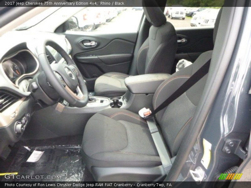 Front Seat of 2017 Cherokee 75th Anniversary Edition 4x4