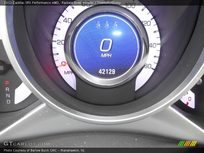 Radiant Silver Metallic / Titanium/Ebony 2012 Cadillac SRX Performance AWD