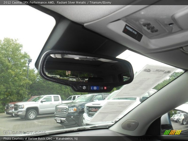 Radiant Silver Metallic / Titanium/Ebony 2012 Cadillac SRX Performance AWD