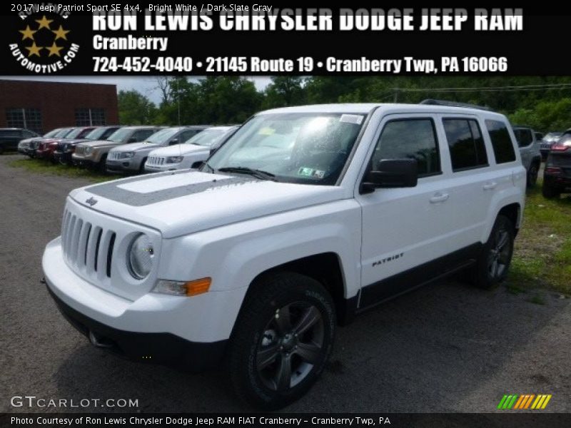 Bright White / Dark Slate Gray 2017 Jeep Patriot Sport SE 4x4