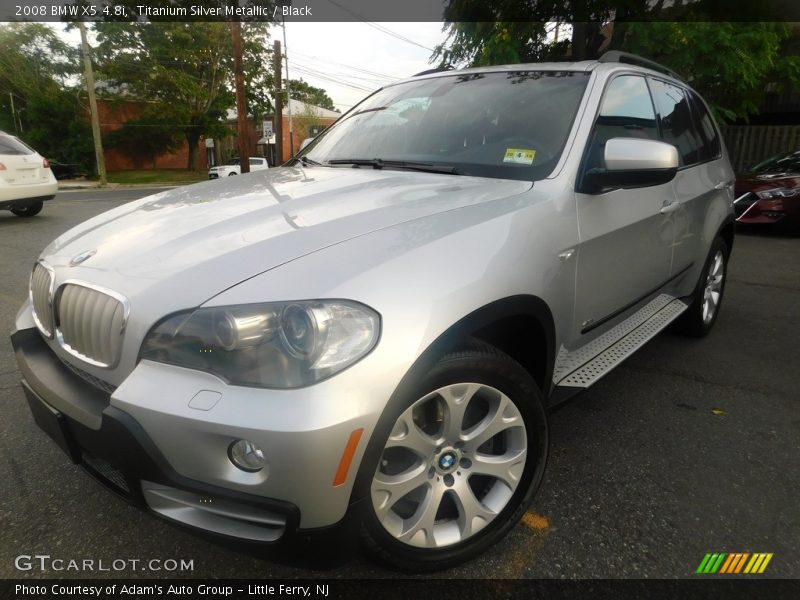 Titanium Silver Metallic / Black 2008 BMW X5 4.8i