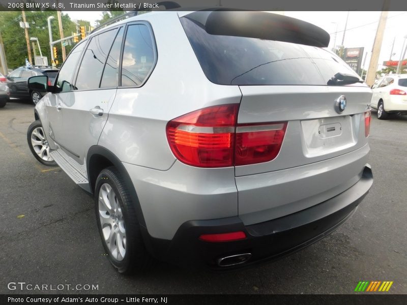 Titanium Silver Metallic / Black 2008 BMW X5 4.8i