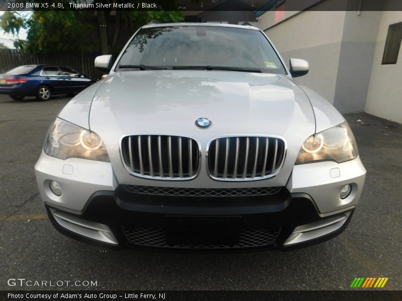 Titanium Silver Metallic / Black 2008 BMW X5 4.8i