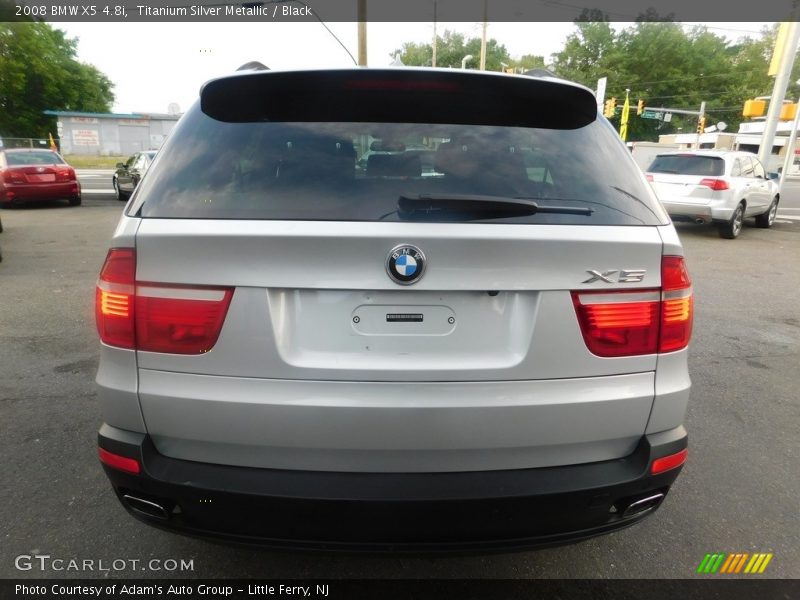 Titanium Silver Metallic / Black 2008 BMW X5 4.8i
