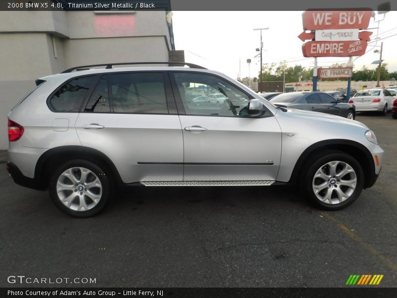 Titanium Silver Metallic / Black 2008 BMW X5 4.8i