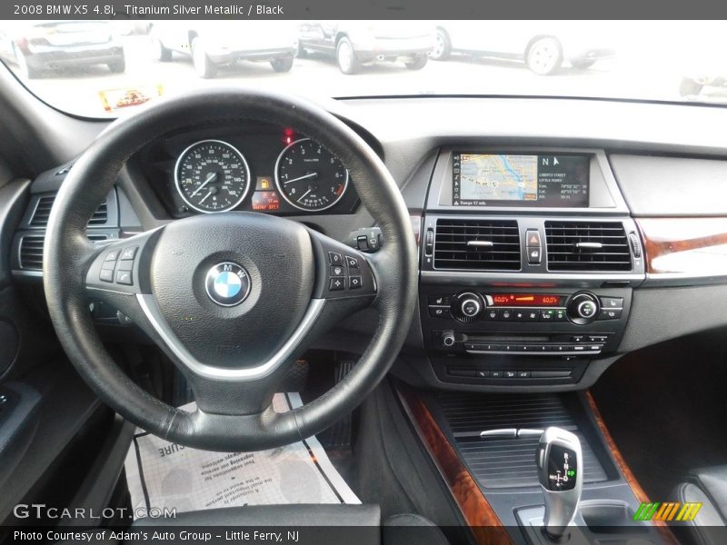 Titanium Silver Metallic / Black 2008 BMW X5 4.8i