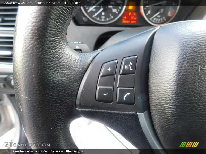 Titanium Silver Metallic / Black 2008 BMW X5 4.8i