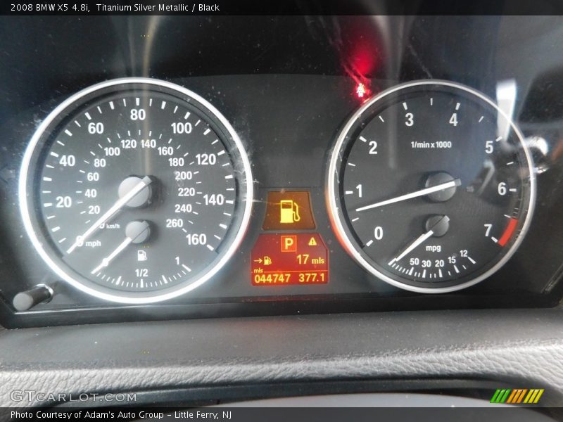 Titanium Silver Metallic / Black 2008 BMW X5 4.8i