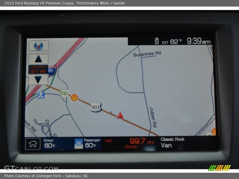 Performance White / Saddle 2013 Ford Mustang V6 Premium Coupe